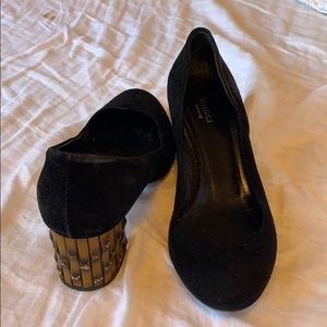 Gucci Dahlia Bamboo Heel Pump Black